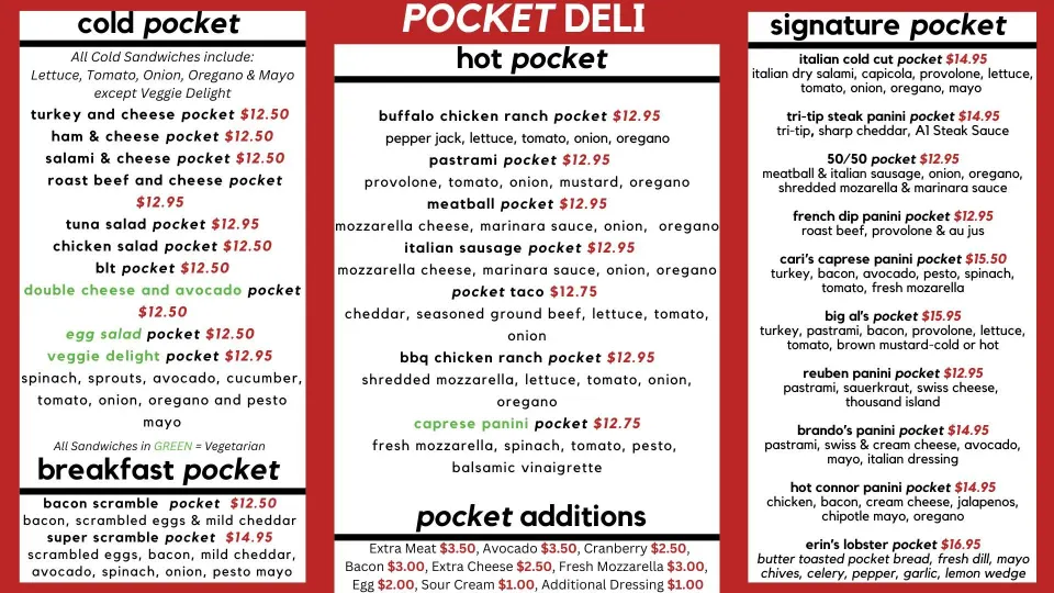 Our Menu — Pocket Deli image 3